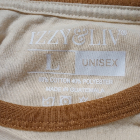 Elegant Cream Graphic Women's Tee Izzy & Liv - Picture 4 of 4